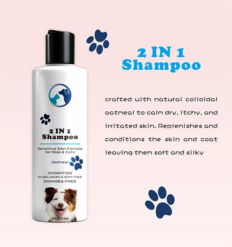 2 in 1 Pet Shampoo & Conditioner for Dog Puppy & Cat with All Natural Ingredients