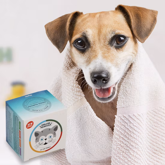 Champú para mascotas con ingredientes vegetales suaves con control de aceite en lata portátil