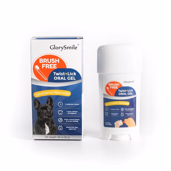 Glorysmile-pasta dental para limpieza de dientes de mascotas, Gel de limpieza bucal, sabor a pollo, elimina la placa Dental